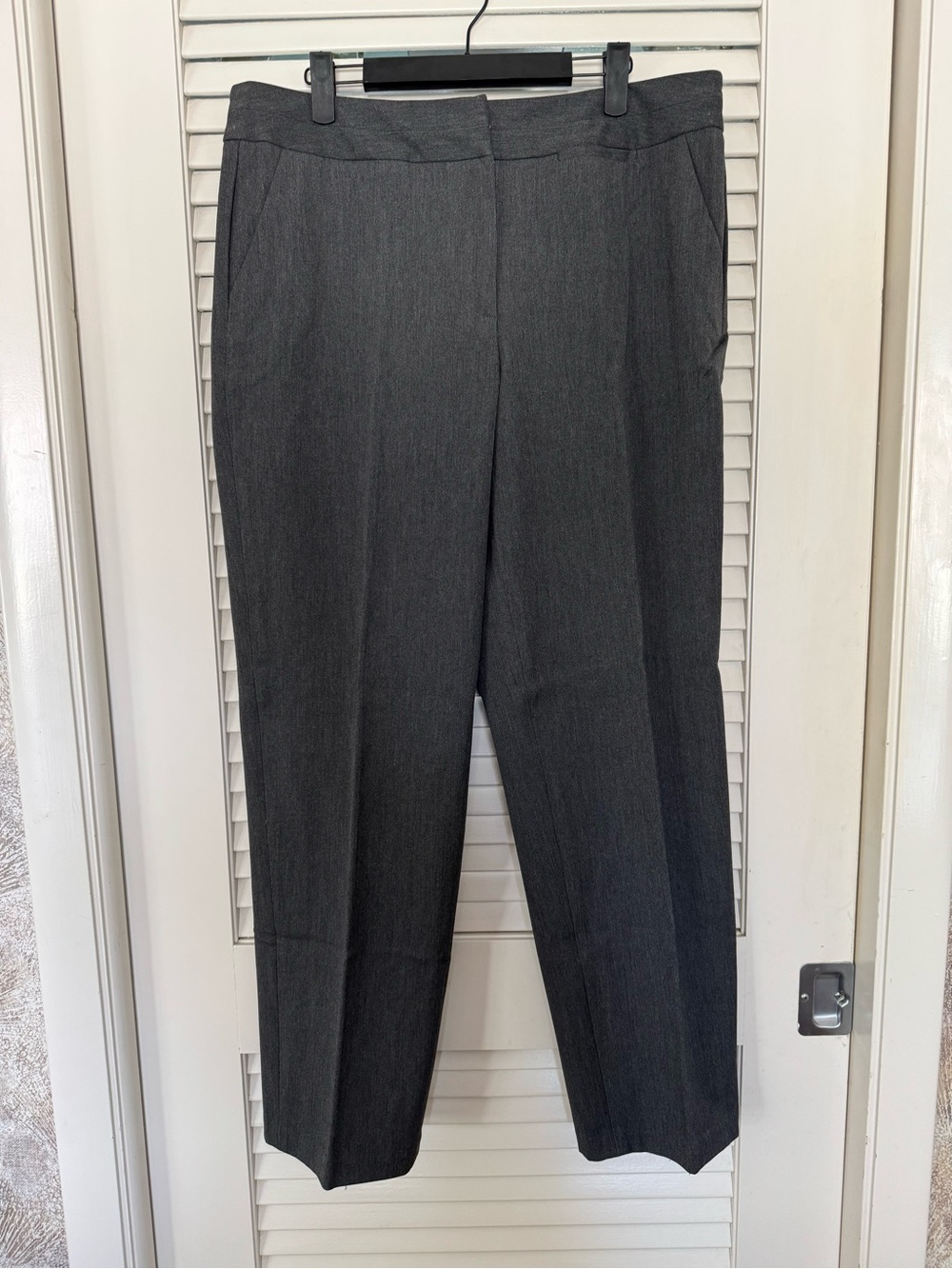Talbots Charcoal Straight-Leg Dress Trousers
